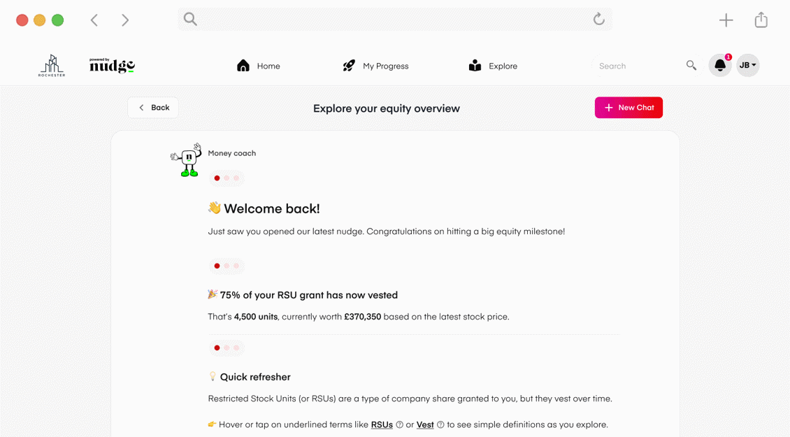 Equity communicator