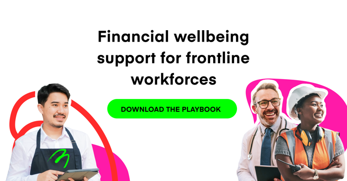 Financial wellbeing support for frontline workforces